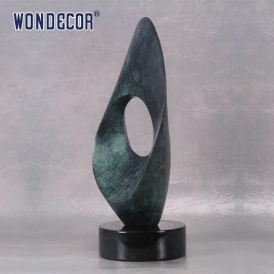 China Outdoor garden abstract metal decoration abstract ring Bronze sculpture for sale