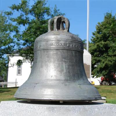 China Brass Color Large Bronze Bell 3D+2D Design Metal Casting And Polishing for sale