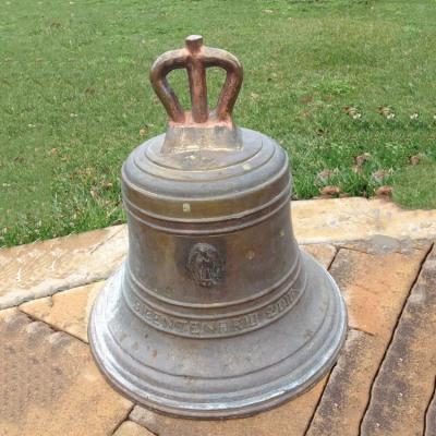 China Metal Copper Decorative Cast Bronze Bells For Outdoor Garden for sale