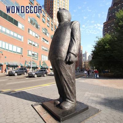 China People Thinking Up Bronze Statues Sculpture In Public Places Decoration for sale