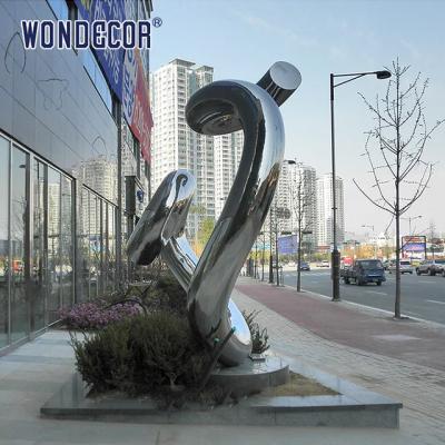 Китай Большая геометрическая скульптура из нержавеющей стали с круглой трубкой продается