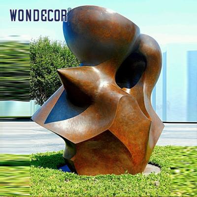China Large Outdoor Art Sculptures Raise Funds For Geometric Copper Sculptures en venta