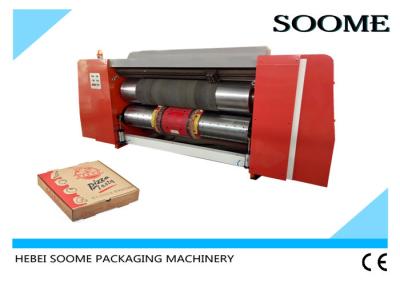 China Máquina automática acanalada de la fabricación de cajas de la pizza de la máquina que corta con tintas y que arruga en venta