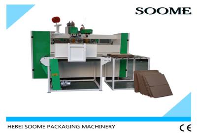 China Enclavación de alimentación de costura del manual de la máquina de la caja horizontal del cartón para sostener productos pesados en venta