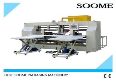 China Double Screw Carton Box Stitching Machine Bending Type 45 Degree Oblique for sale