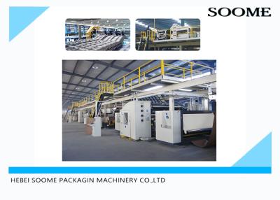 China High Temperature Corrugated Cardboard Production Line Lubricated Glue Application for sale