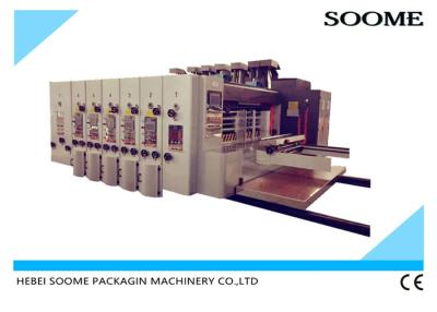 China Gewölbte Farbe-Flexo-Drucknutmaschine des Karton-Kasten-5 zu verkaufen