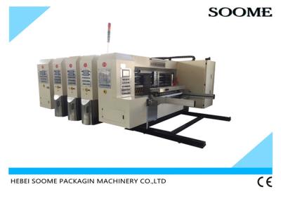 China Corrugated Cardboard 3 Colors Flexo Printer Slotter Machine for sale