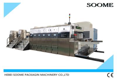 China Colorful Box Coating Paper 2.4m Corrugated Printing Machine for sale