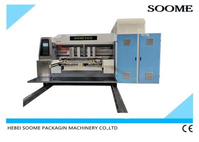 China Four Color Printer Slotter Corrugated Card Cardboard Cutting Machine for sale