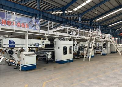 China 5 dobras 1800mm 250m/Min Corrugated Board Production Line à venda