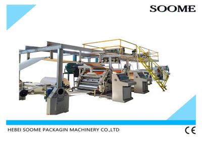 China Electrical 1800mm Mill Roll Stand 3 Layer Corrugated Cardboard Production Line for sale