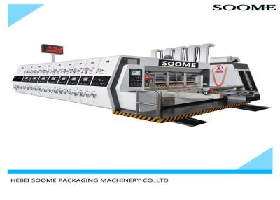 China 1050*2000 4 colore a impressora Slotter Machine 180m/Min For Corrugated Sheet de Flexo à venda