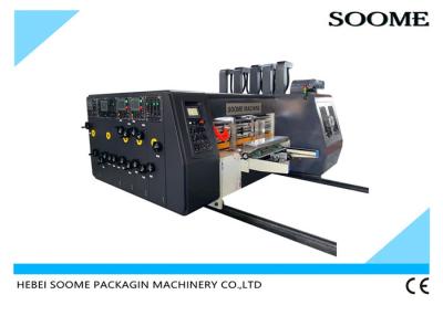 China 190 Printing Roller Automatic Corrugation Machine Pizza Corrugated Paperboard Ink Printing Slotting for sale
