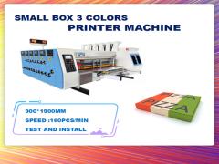 Corrugated box printing die cutting machine for small carton box making