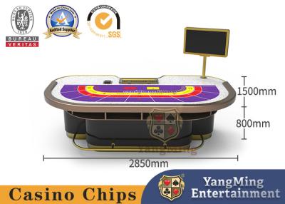 China Customized Baccarat Gambling Table Poker Game Cloth Table 9 Player for sale