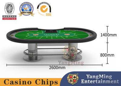 China Customized Metal Disc Texas Poker Casino Table Competition VIP Club Dedicated Game Table for sale