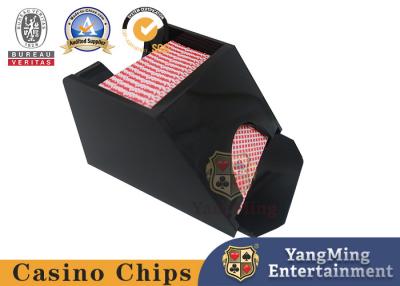 China Manual Licensing Card Dealer Shoe Deluxe 1 Deck Black Acrylic Casino Blackjack Poker Table Dealer Shoe for sale