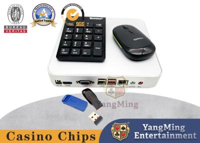 China Anfitrião de prata de aço inoxidável do sistema do jogo da bacará da tabela de Mini Computer Console Poker Casino à venda