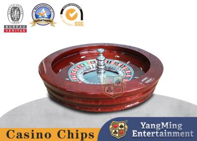 China Manual Turntable Casino Roulette Poker Table Game 80cm Domestic Solid Wood for sale