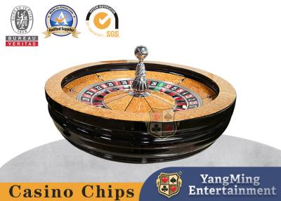 China Solid Wood 82cm Manual Roulette Wheel Board Casino Customized Poker Table Games Top Wheel for sale