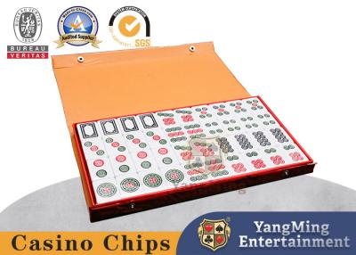 China Melamine Mahjong Tiles Gift Box Set For Casino Table Games à venda