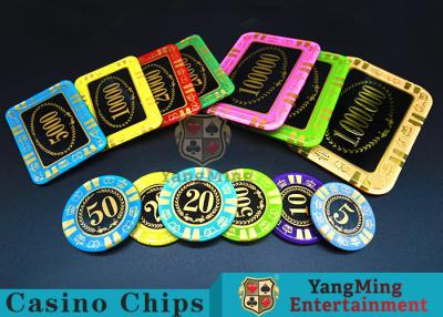 China Round Shape RFID Casino Chips / Casino Poker Chips With Good Wear Resistance for sale