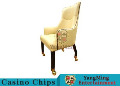 China Good Elasticity Blackjack Casino Gaming Chairs Easy To Move With Carpet Pulley for sale