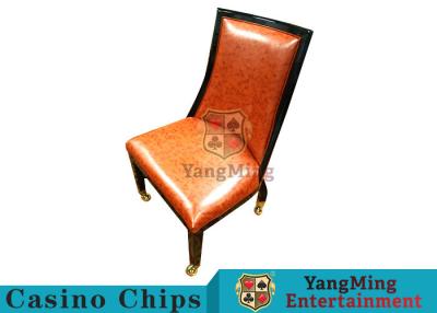 China Baccarat Casino Table Game Player Chair with Metal Pulley Customizable for sale