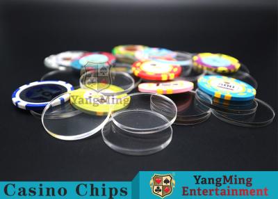 中国 賭ける熱心な使用のためのアクリルのプラスチック別のカスタマイズされたポーカー用のチップ 販売のため