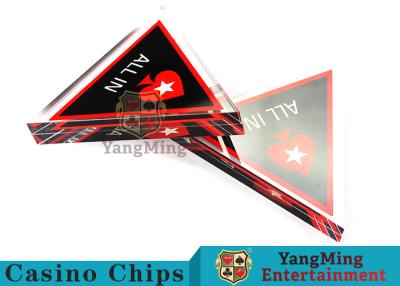 中国 独特な様式のカジノのゲームの付属品、三角の形の火かき棒のトランプ 販売のため