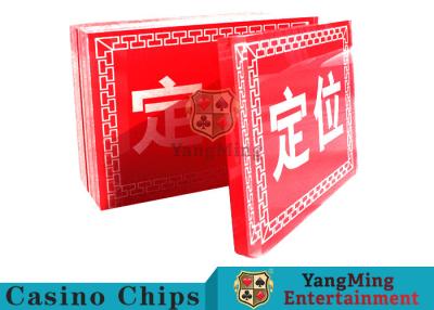 China Acrylic Casino Dedicated Baccarat Markers Custom Lace Pattern Locate Brand Factory Logo Design for sale