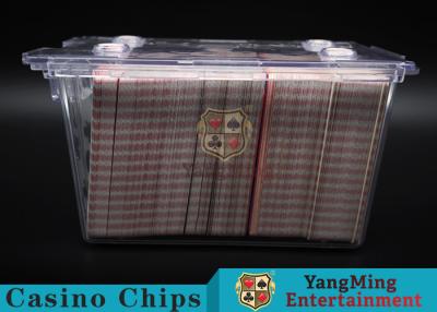 China Anti - Theft Transparent 8 Decks Poker Discard Holder For Card Entertainment for sale
