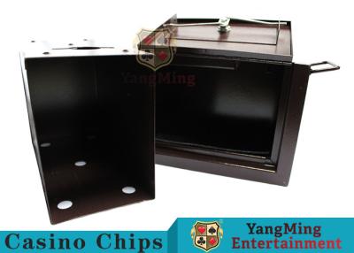 China Luxury Lockable Cash Box , High Precision Security Casino Cash Box With Double Lock for sale