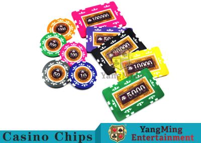 China Entertainment 12g 760pcs Custom Poker Chip Sets With Anti - Off Film Protection for sale