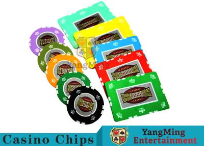 China UV Anti - Fake RFID Casino Chips Customized Multi - Color With Number Stickers for sale
