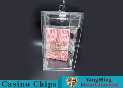China Transparent Security Casino Card Holder With  Laser Engraving Craftsmanship for sale