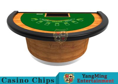 China Semicircular Design Black Jack Poker Table Standard Casino Game Table Can Be Designed for sale