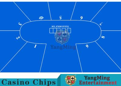 China Flexible Three Card Roulette Table Layout With Velvet Suede Fabric Surface for sale