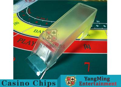 China Poker Game 8 Decks Playing Cards Shoe Frosted Shuffler Casino Card Shoe Thick High - Density Plexiglass Dealer Card Shoe for sale