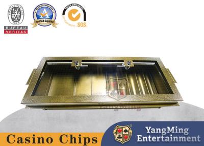 China Ijzer Enige Laag Clay Acrylic Casino Chip Tray/Industriële Pook Chip Set Round Square Te koop