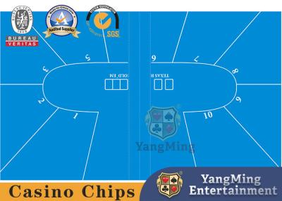 Chine 10-Person Texas Hold ils flanelle à l'épreuve des trois professionnelle de jeu de norme de Tableau de nappe imperméable de pli de jeu de carte à vendre