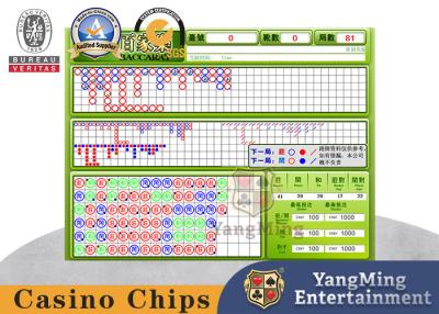 China Electronic Baccarat Gambling Road Order System Casino Gambling Machine Baccarat Display for sale