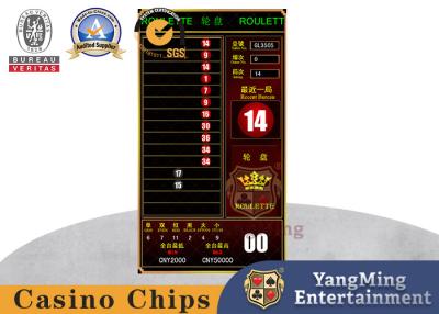 China Casino Gambling Machine Baccarat Dragon Tiger Roulette Display Screen Of Poker Chips Games for sale
