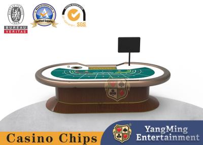China Projeto promovido do casino oval Dragon Tiger Poker Card Game da tabela do pôquer da bacará à venda