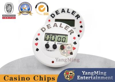 China 64*25mm Kasino-Spiel-Zusätze Texas halten sie Schürhaken-Wettbewerb eingeweihter Timer-runder Händler-Count-down-Timer zu verkaufen