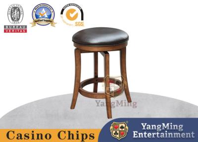 Chine Chaise de bar à rotation en bois massif importé sur mesure Chaise haute de casino poker club à vendre
