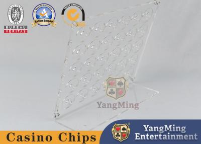 China Brand New 30 Piece Poker Chip Holder Round Design Macau Casino Table Chip Holder for sale