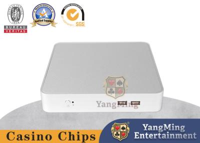 China Stainless Steel Silver Mini Computer Console Poker Casino Table Baccarat Game System Host for sale