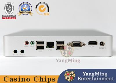 China Console de computador de prata pequeno Acessórios de mesa de poker Casino Sistema de jogos Baccarat Anfitrião à venda